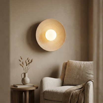Nordic Wabi-Sabi Wall Lamp - 27cm Retro - warm scene
