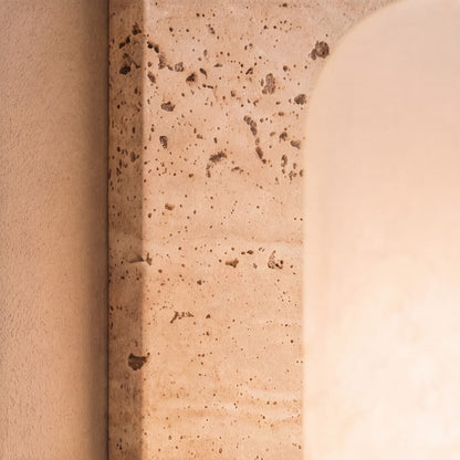 Alabaster Oval Wall Sconce LED Warm Ambient Lighting