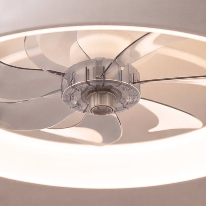Clear Acrylic Blade 50 cm Ceiling Fan with Dimmable Tri-Colour LED DC Motor