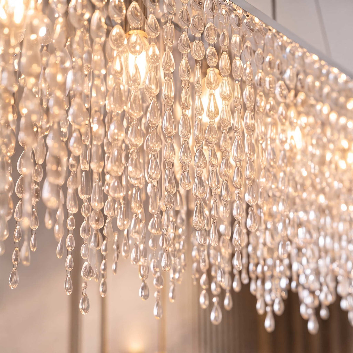 Crystal Chandelier Adjustable Hanging LED Light
