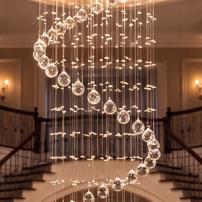K9 Crystal Glass Chandelier Hanging LED Light Fixture
