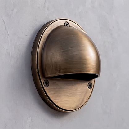 Compact Round Metal LED Wall Sconce