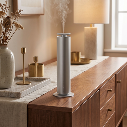 Aluminium Column Diffuser - Silver Plug-In EU