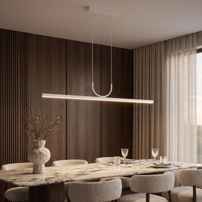 One-Line LED Strip Pendant Light - White