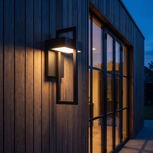 Modern Black Outdoor Wall Sconce Wall Mounted Stainless Steel LED - luxury home exterior