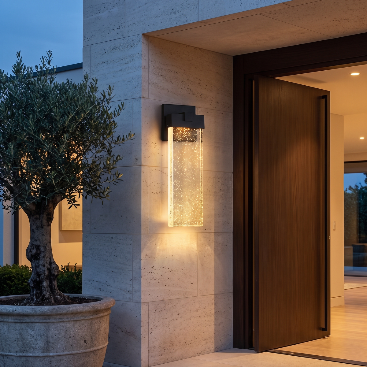 Modern Black Outdoor Wall Light Wall Mounted Die-Cast Aluminum - luxury home exterior