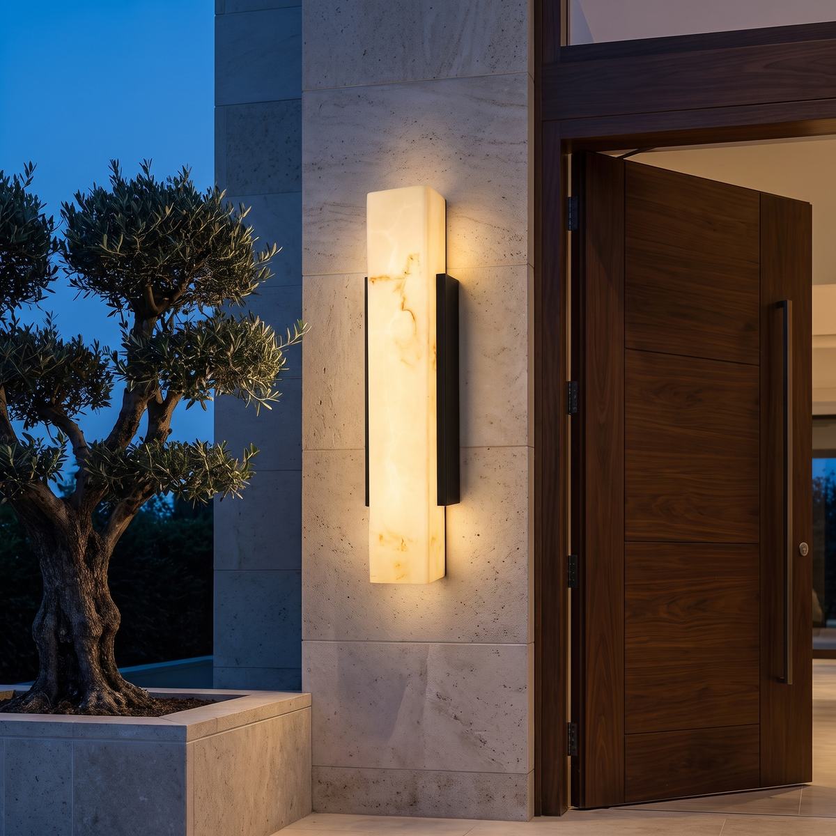 Modern Outdoor Wall Light Wall Mounted Stainless Steel LED Waterproof - luxury home exterior