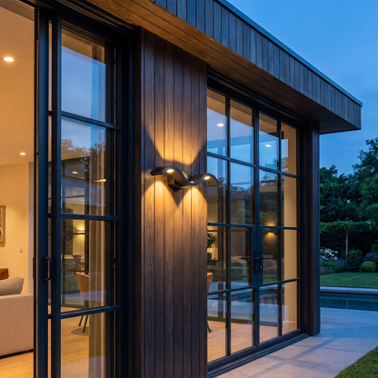 Modern Outdoor Wall Sconce Up Down Die-Cast Aluminum LED Waterproof - luxury home exterior