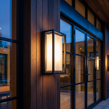 Modern Outdoor Wall Light Waterproof Aluminum Fixture for Villa Porch - luxury home exterior