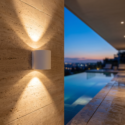 Modern Wall Light Waterproof Aluminum Up-and-Down LED Sconce - luxury home exterior