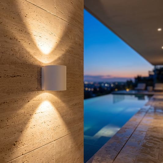 Modern Wall Light Waterproof Aluminum Up-and-Down LED Sconce - luxury home exterior