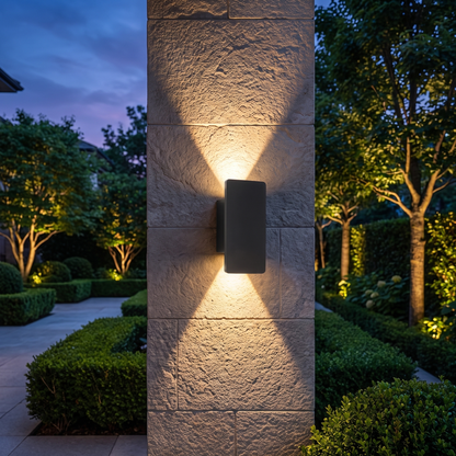 Modern Outdoor Wall Light Wall Mounted Aluminum 18W LED Weather - luxury home exterior