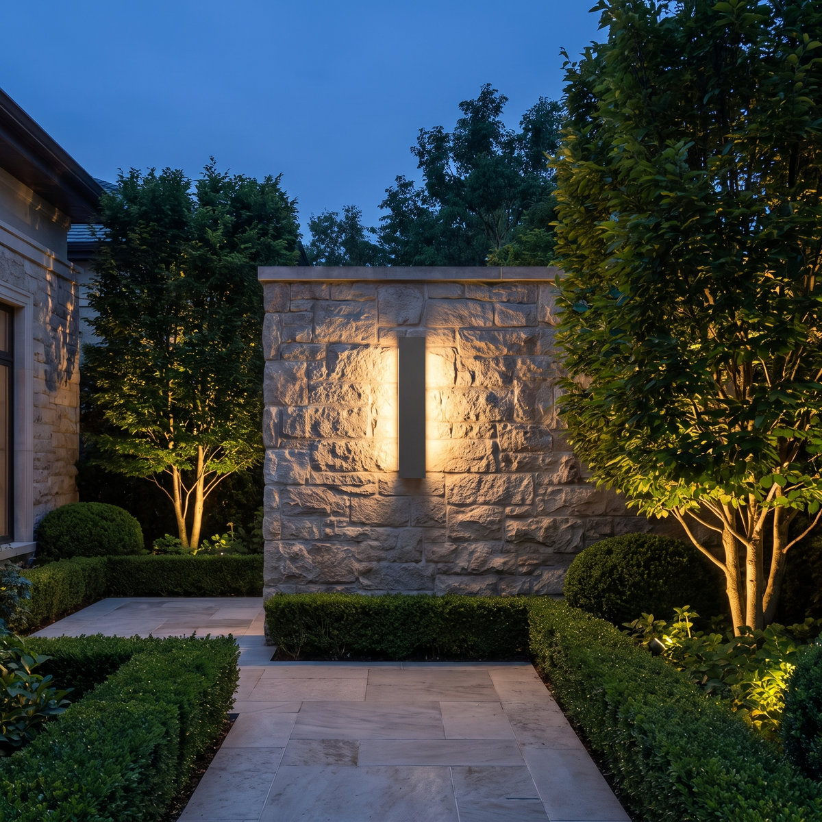 Modern Outdoor Wall Light Waterproof Stainless Steel Wall Mounted LED - luxury home exterior