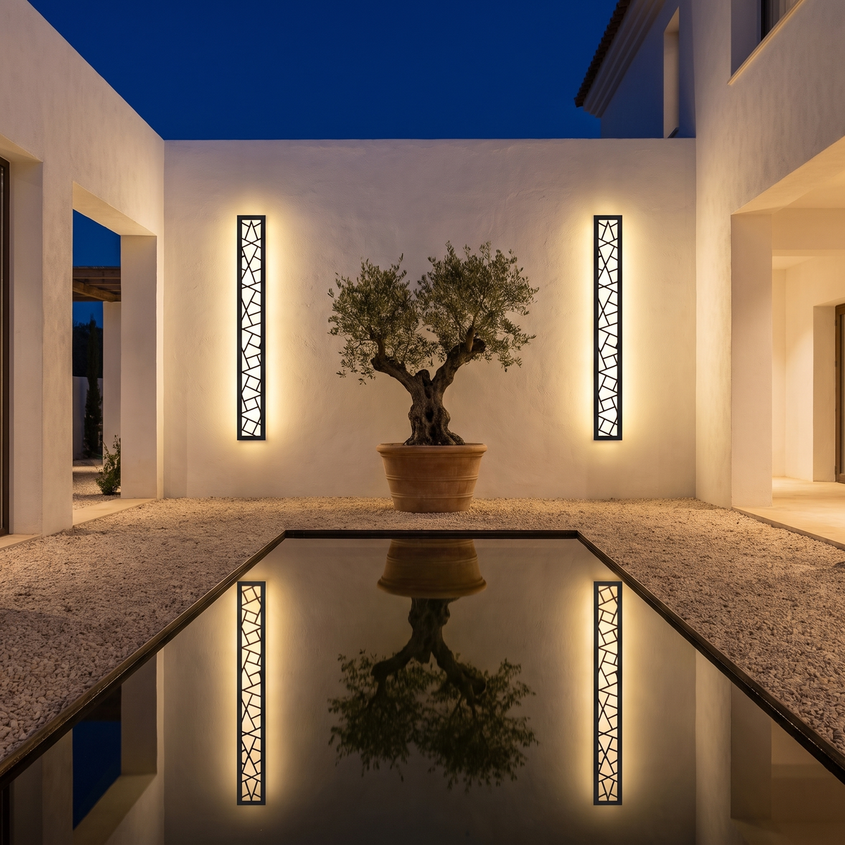 LED Long Wall Light Bird's Nest - courtyard reflection pond
