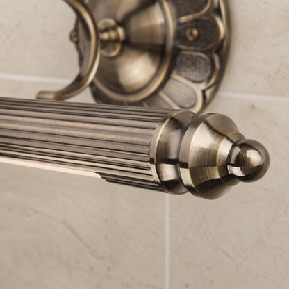 Retro Bronze Cylinder LED Vanity Light 70cm & 90cm Floral Wallplate