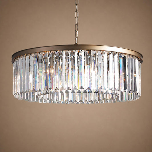 Large 84cm Round K9 Crystal Chandelier