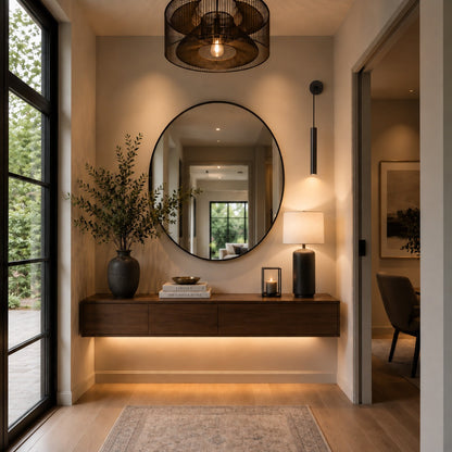 Suspended Brass Wall Sconce Adjustable Dimmable LED