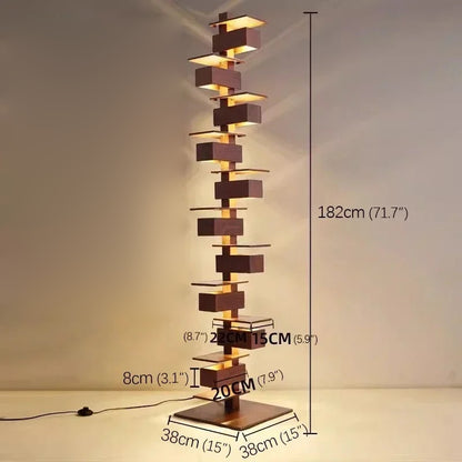 Italian Designer LED Floor Lamp Nordic Creative Living Room Bedroom Hotel Standing Light Fixture