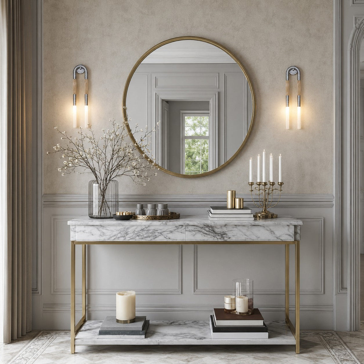 Double Head Wall Sconce Adjustable Wall Mounted LED