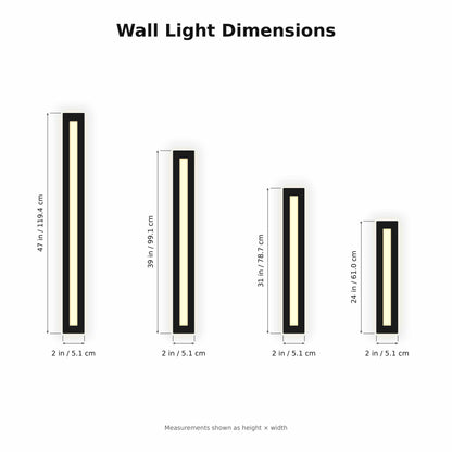 Linear Iron Wall Sconce LED Wall Light Minimalist Bar